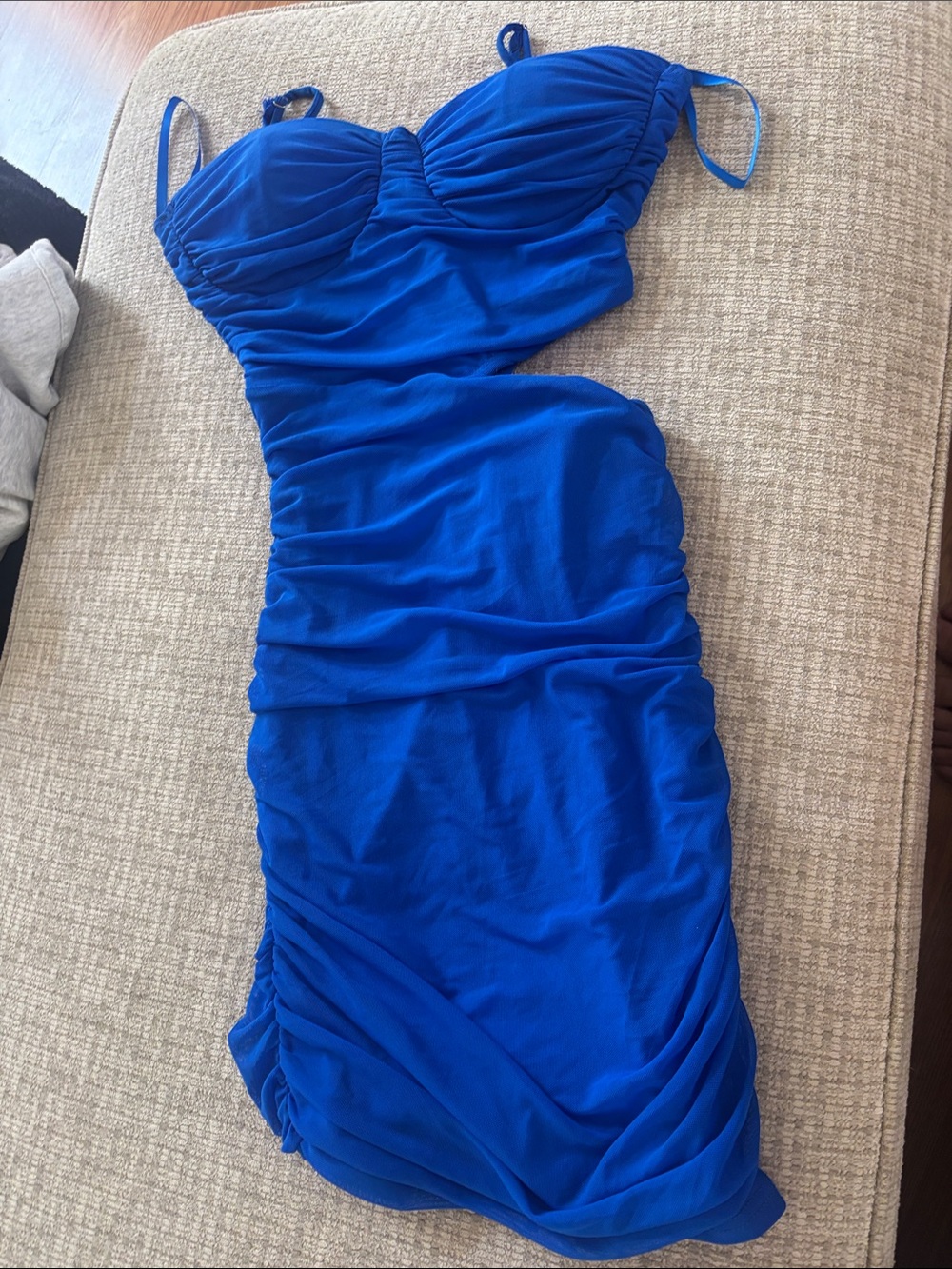 Windsor Royal Blue Ruched Dress